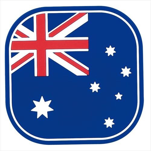 フラッグコースター(6枚入) オーストラリア