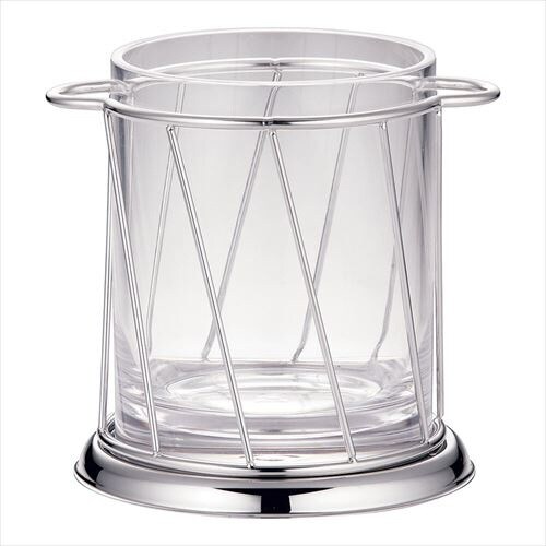 スラント型 アイスペールピューターメッキ仕上げ