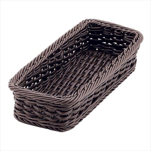 PPカトラリーバスケットダークブラウン大 4人用