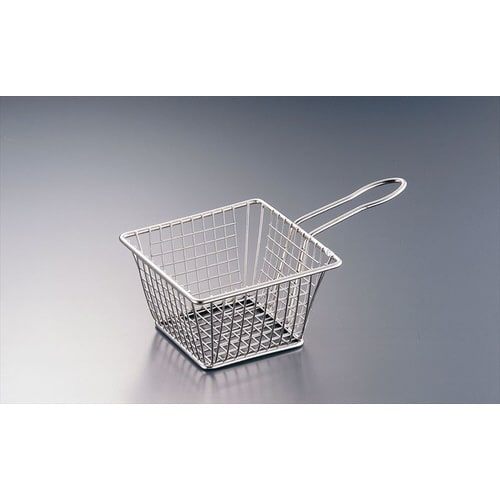 AM ステンレス ミニフライバスケット長方形 小