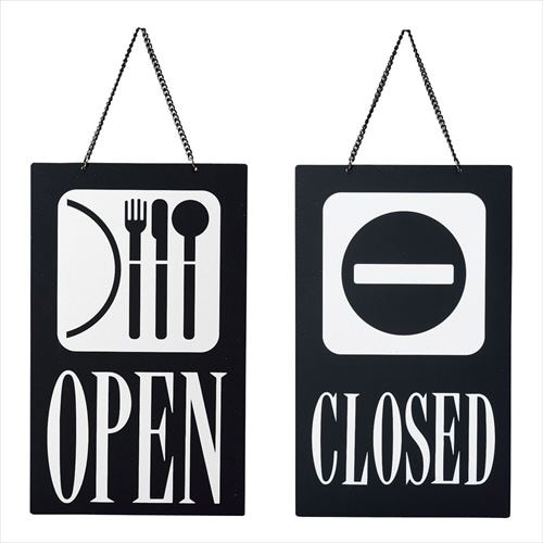 オープンプレートレストランOPEN(ブラック)