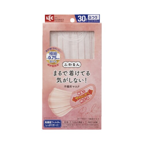 ふわるんNマスクふつう30枚入P ピンク