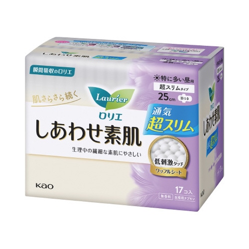 ロリエしあわせ素肌 超スリム特に多い昼用 羽つき