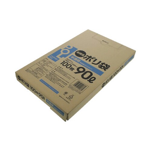 GA−904BBOX省資源ポリ90L半透明600P