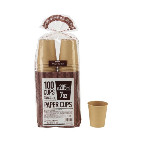 オール未晒しカップ205ml 100個×30