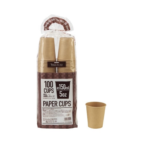 オール未晒しカップ150ml 100個×30