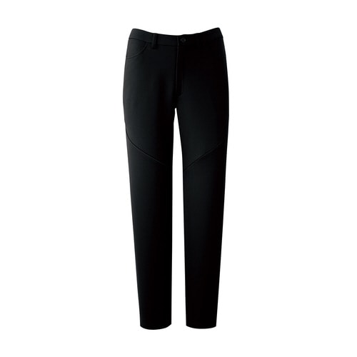 スリムストレートパンツHI301ブラック3L