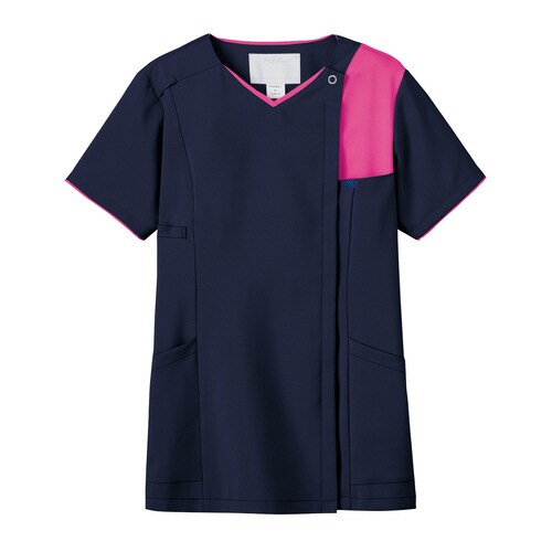 レディスジップスクラブ7057SCネイビーxCM