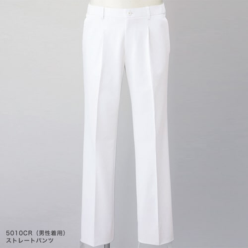 ストレートパンツ5010CRホワイトM