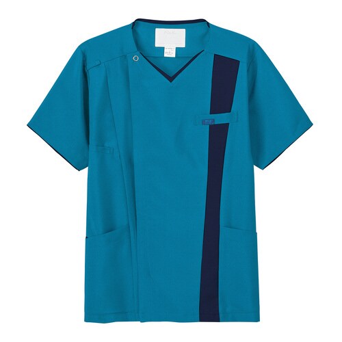 メンズジップスクラブ7058SCターコイズL