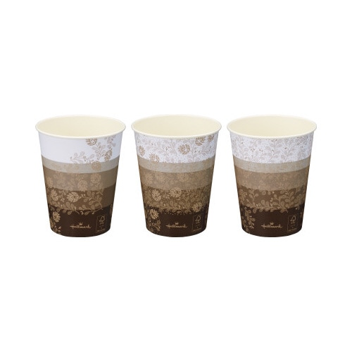 FSC紙コップ 目盛り付き9オンス100個入