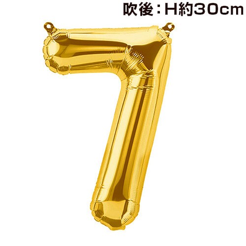 16インチプレミアムレターバルーン7ゴールド 4個