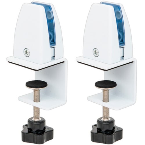 間仕切りクランプ ホワイト(2個組)