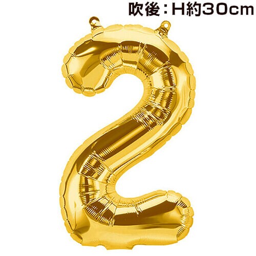 16インチプレミアムレターバルーン2ゴールド 4個