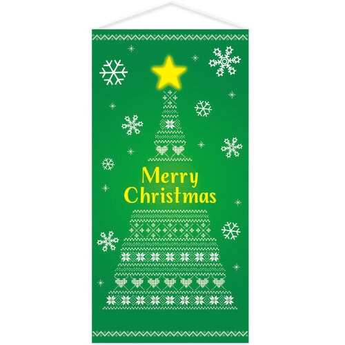 ノルディッククリスマスタペストリー(防炎加工)