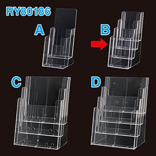 カタログホルダー (A4三つ折・4段)