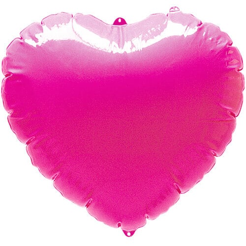 ハート型ビニール風船 ピンク(無地)