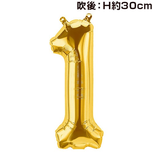 16インチプレミアムレターバルーン1ゴールド 4個