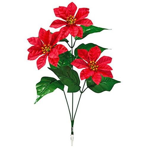 ポインセチアスプレー(クリップタイプ) ×2本