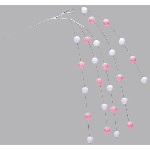 餅花5本シダレ ピンク/白