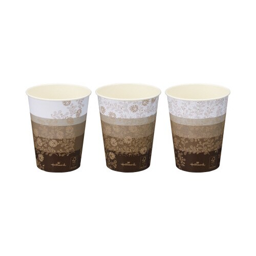 FSC紙コップ 目盛り付き9オンス100個入×25