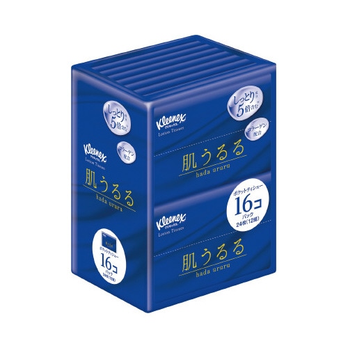 クリネックスローション肌うるるポケット16P×24