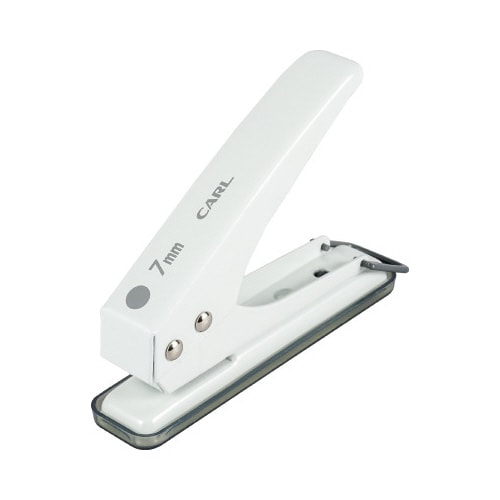 1穴パンチ 穴径7mm ホワイト