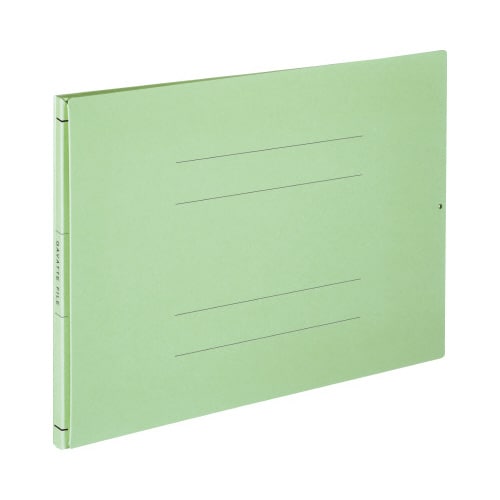 ガバットファイル(活用・紙製)A4ヨコ 緑 10冊