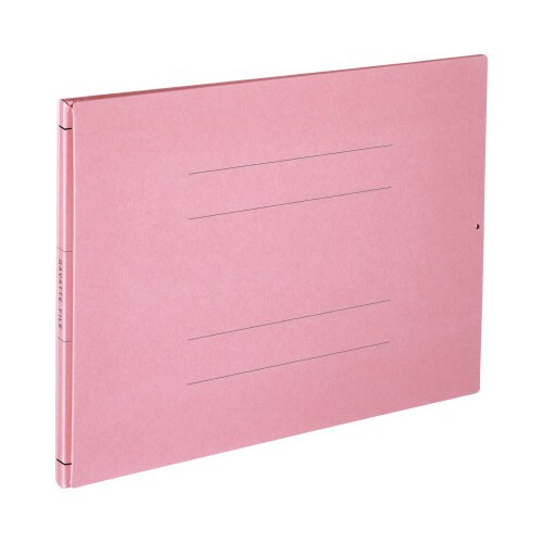 ガバットファイル(活用・紙製)A4ヨコ 桃 10冊