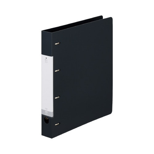 D型リングファイル 黒A4縦 背幅41mm 10冊