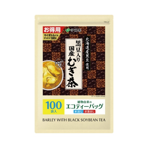 黒豆入り国産むぎ茶ティーバッグ100袋入
