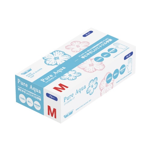 ニトリルグローブ ピュアアクア 100枚 M