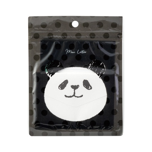 ミニレターセット ケース入 パンダ柄