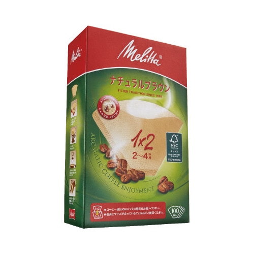 ナチュラルブラウン2−4杯用100枚×3