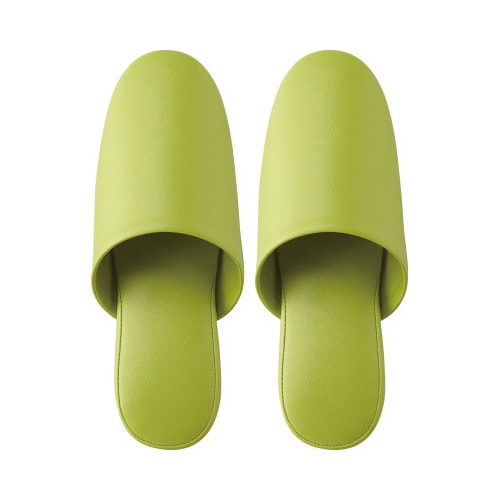抗菌多機能ビニールスリッパ 前とじ グリーン40足