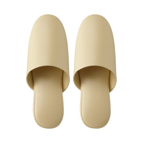 抗菌多機能ビニールスリッパ 前とじ ベージュ40足