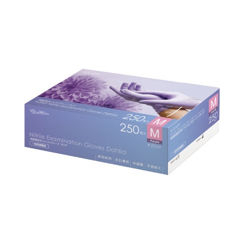 検査検診用ニトリルグローブ ダリア M 1ケース