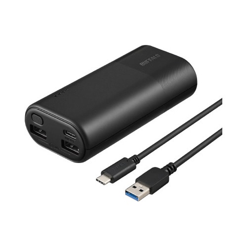 モバイルバッテリー 10,000mAh ブラック