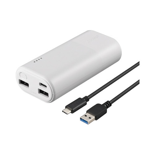 モバイルバッテリー 10,000mAh ホワイト