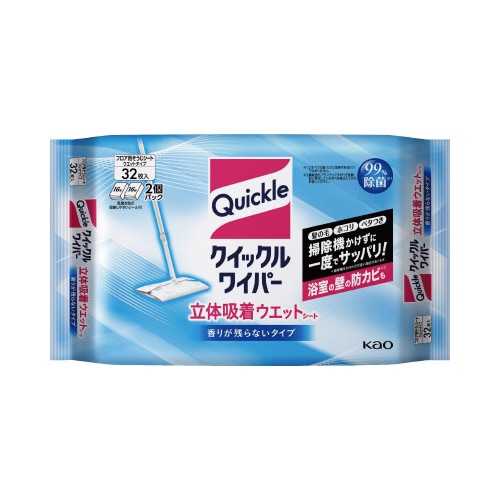 クイックルワイパー立体吸着ウエットシート32枚×5