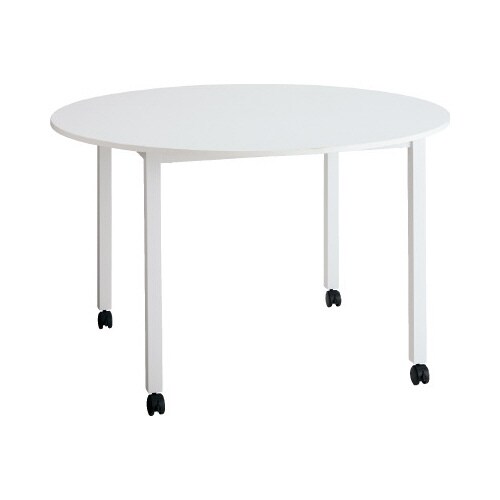 SKキャスターテーブルラウンド1200WH