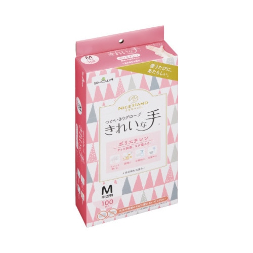 きれいな手つかいきりグローブポリエチ100枚入 M