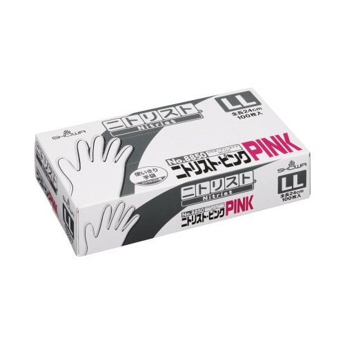 NO8850ニトリスト・ピンク100枚入LLサイズ