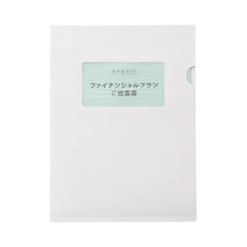 紙製フォルダ 窓付き 10枚