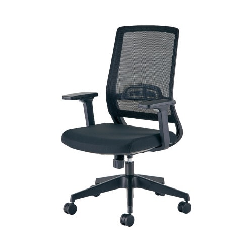 ブローチェア 肘付 ブラック