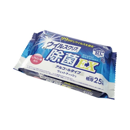 ウイルスC除菌EX極厚大判アルコールウェット×5