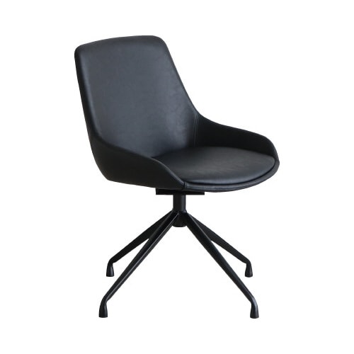 エデルラウンドチェア ブラック