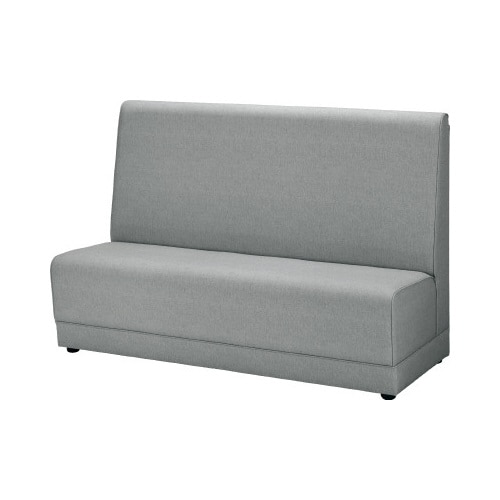 システムソファハイバック幅1500布ライトグレー