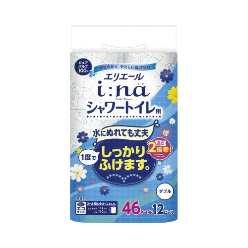 イーナトイレット 2倍巻12R シャワー用 ダブル