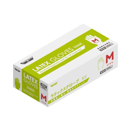 ラテックスグローブ 粉付 100枚 M×20箱